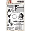 Teresa collins Santa's List Clear Stamps 4X6  