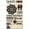 Teresa Collins Family Stories Clear Stamps 4X6