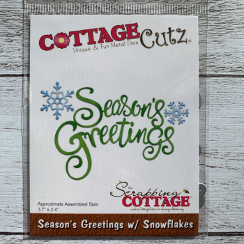 <img class='new_mark_img1' src='https://img.shop-pro.jp/img/new/icons20.gif' style='border:none;display:inline;margin:0px;padding:0px;width:auto;' />CottageCutz Dies (Season's Greetings WSnowflakes 3.7X2.4)