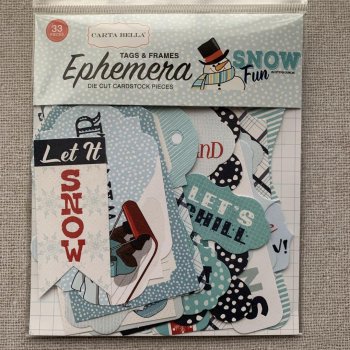 <img class='new_mark_img1' src='https://img.shop-pro.jp/img/new/icons20.gif' style='border:none;display:inline;margin:0px;padding:0px;width:auto;' />Carta Bella Snow Fun Ephemera Cardstock ե졼/ 33ԡ