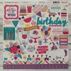 <img class='new_mark_img1' src='https://img.shop-pro.jp/img/new/icons20.gif' style='border:none;display:inline;margin:0px;padding:0px;width:auto;' />Echo Park Paper Happy Birthday Girl Cardstock Stickers 12 Elements