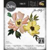 ͽʡ Sizzix Thinlits Dies By Tim Holtz 7ԡ (Brushstroke Flowers #1)