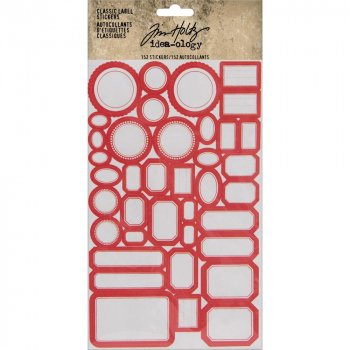 <img class='new_mark_img1' src='https://img.shop-pro.jp/img/new/icons57.gif' style='border:none;display:inline;margin:0px;padding:0px;width:auto;' />Tim Holtz Idea-Ology Classic Label Stickers 152ԡ (Red/White)