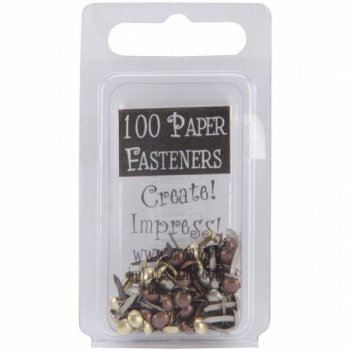 <img class='new_mark_img1' src='https://img.shop-pro.jp/img/new/icons13.gif' style='border:none;display:inline;margin:0px;padding:0px;width:auto;' />Creative Impressions Mini Metal Paper Fasteners 3mm 100ԡ (Round - Antique)