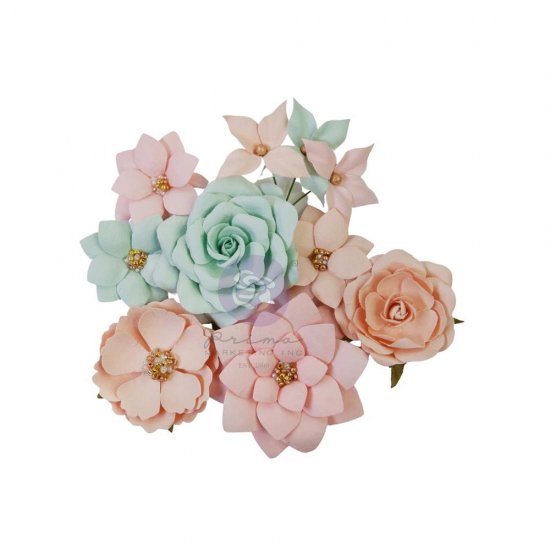 【予約商品】 Prima Marketing Mulberry Paper Flowers (Eres Miel/Miel) -  ジャンクジャーナル・スクラップブッキング用品専門店