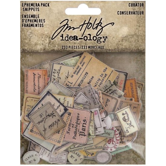 Tim Holtz Idea-Ology エフェメラスニペッツ 233ピース (Curator) - スクラップブッキング用品専門店  クラフトアウトレット