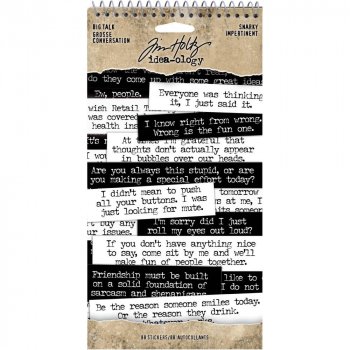 <img class='new_mark_img1' src='https://img.shop-pro.jp/img/new/icons57.gif' style='border:none;display:inline;margin:0px;padding:0px;width:auto;' />Tim Holtz Idea-Ology Big Talk ƥå֥å (Snarky)