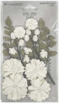 <img class='new_mark_img1' src='https://img.shop-pro.jp/img/new/icons14.gif' style='border:none;display:inline;margin:0px;padding:0px;width:auto;' />49 And Market Royal Spray Paper Flowers 15ԡ (Ivory)