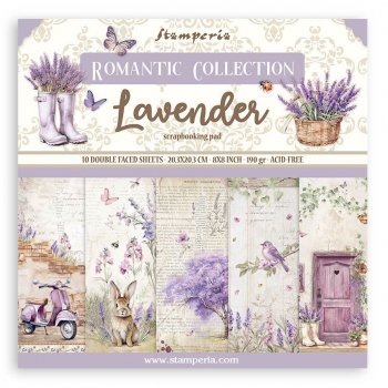 ͽʡ Stamperia ֥륵ɥڡѡѥå 8 10 (Lavender)