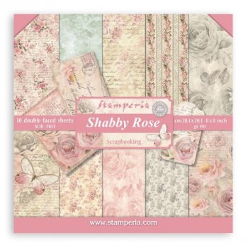 ͽʡ Stamperia ֥륵ɥڡѡѥå 8 10 (Shabby Rose)