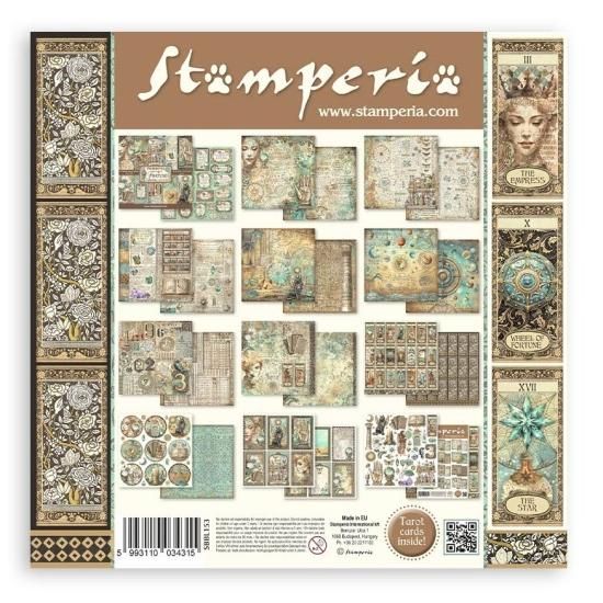 おすそ分けファイル♡ スタンペリア・FORTUNE♡ A5サイズ♡ Stamperia スタンぺリア 】Fortune A5 Washi Pad 8/Pkg SBW06
