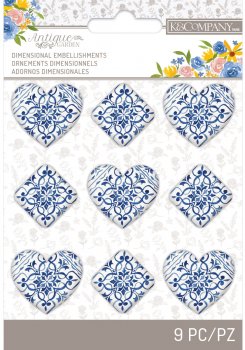 <img class='new_mark_img1' src='https://img.shop-pro.jp/img/new/icons14.gif' style='border:none;display:inline;margin:0px;padding:0px;width:auto;' />K&Company Antique Garden Tile Hearts 9ԡ