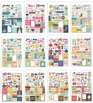 <img class='new_mark_img1' src='https://img.shop-pro.jp/img/new/icons20.gif' style='border:none;display:inline;margin:0px;padding:0px;width:auto;' />Simple Stories Planner Essentials A5 Stickers 12 (Seasons, 543ԡ)