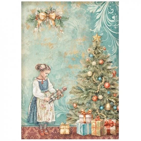 おすそ分けファイル♡ スタンペリア・THE NUTCRACKER♡ A5サイズ♡ Stamperia Assorted Rice Paper A4 6枚 (The Nutcracker