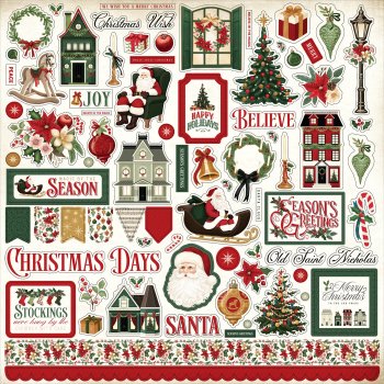 <img class='new_mark_img1' src='https://img.shop-pro.jp/img/new/icons14.gif' style='border:none;display:inline;margin:0px;padding:0px;width:auto;' />Carta Bella A Vintage Christmas ɥȥåƥå12 Elements