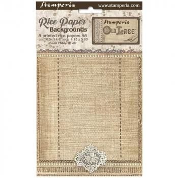 <img class='new_mark_img1' src='https://img.shop-pro.jp/img/new/icons14.gif' style='border:none;display:inline;margin:0px;padding:0px;width:auto;' />Stamperia Assorted Rice Paper Backgrounds A6 8/Sheets
Old Lace