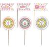 ☆[Ruby Rock-It] Carnival Queen Toothpick Paper Flags 12ピース
