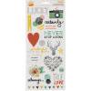 [American Crafts] Amy Tan Stitched Transparent Stickers 6X12 2 