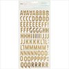 【予約商品】 [American Crafts] Dear Lizzy Fine & Dandy Thickers Alpha Stickers (Woodland Gold) 