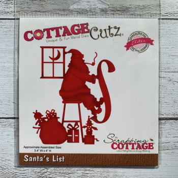 <img class='new_mark_img1' src='https://img.shop-pro.jp/img/new/icons20.gif' style='border:none;display:inline;margin:0px;padding:0px;width:auto;' />CottageCutz Elites Die (Santa's List 3.4X4) 