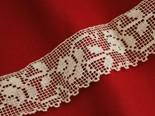 1920年代手かぎ針編みのアンティークコットンキャミソール - キャミソール
