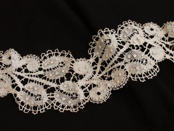 麻手編みレース - 西洋骨董・アンティーク レース・ドール アイテム