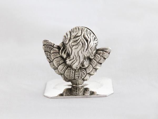 天使飾りメモたて - 西洋骨董・アンティーク レース・ドール アイテム