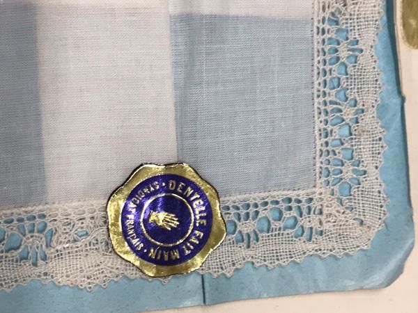 レース未使用ハンカチ - 西洋骨董・アンティーク レース・ドール