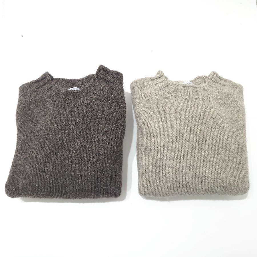 BRIC（ブリック）Sshetlandwool Sweater（シェットランドウールセーター）UNDYED（ 無着色） 2color、スコットランド製  - 『ROOTS』Import clothing 通販