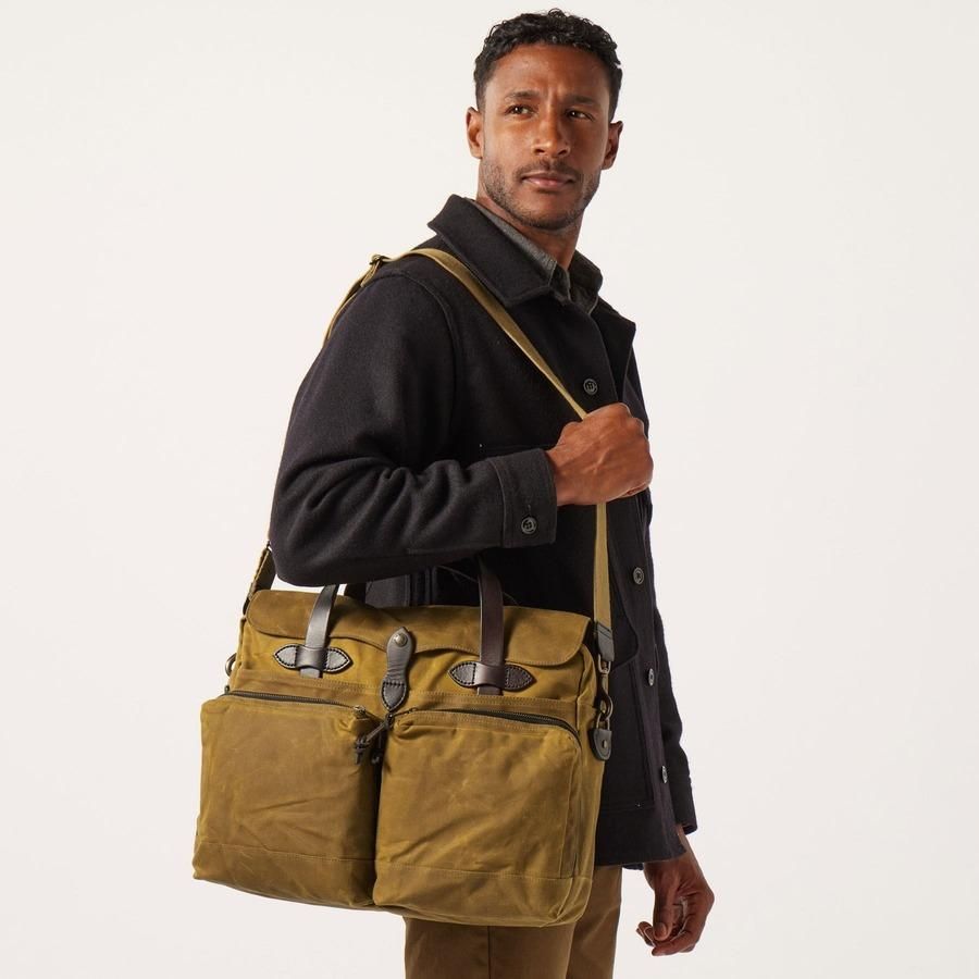 FILSON(フィルソン) 24-HOUR TIN CLOTH BRIEFCASE DARK TAN / 24