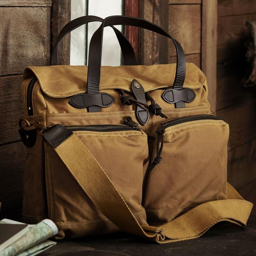 FILSON(フィルソン) 24-HOUR TIN CLOTH BRIEFCASE DARK TAN / 24