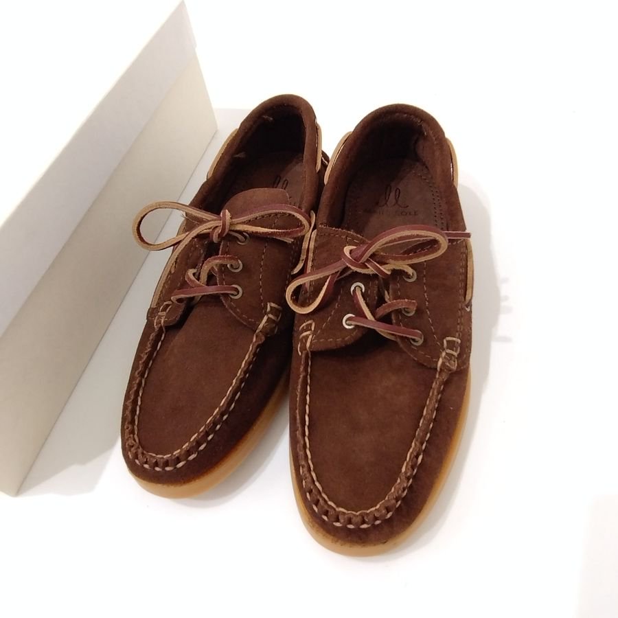 MAINE SOLE（ メインソール ）SUEDE BOAT MOCCASIN ( スウェード ボートモカシン ) US 8 ( 26cm )  MADE IN USA（ アメリカ製 ） - 『ROOTS』 IMPORT CLOTHS 通販