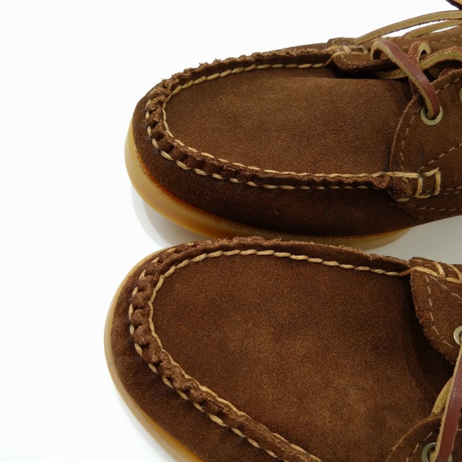 MAINE SOLE（ メインソール ）SUEDE BOAT MOCCASIN ( スウェード ボートモカシン ) US 8 ( 26cm )  MADE IN USA（ アメリカ製 ） - 『ROOTS』 IMPORT CLOTHS 通販