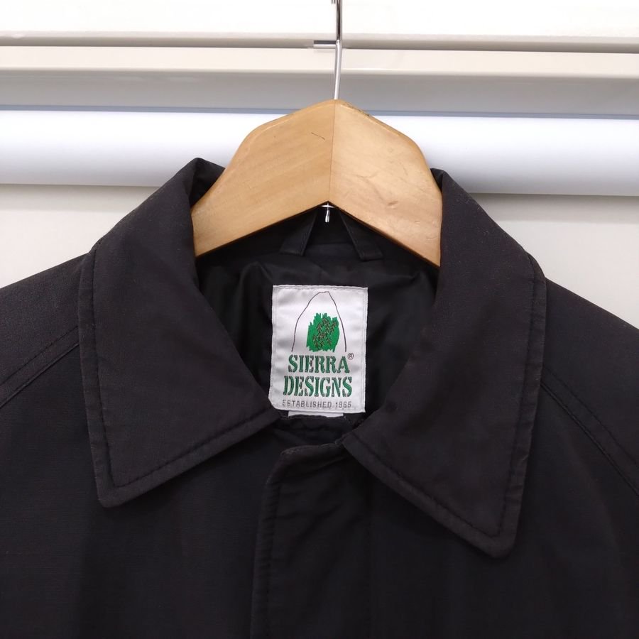 SIERRA DESIGNS (シエラデザインズ) TACOMA COAT (タコマコート) 60/40クロス ステンカラーコート  BLACK（ブラック）USA-XS(JPN-S)【USED】 - 『ROOTS』 IMPORT CLOTHS 通販