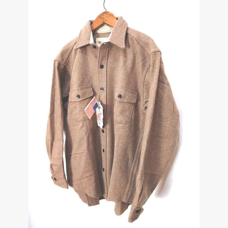 貴重なMelton(メルトン）のデッドストックのCPOシャツです。COLORはグレーとキャメル。８０～９０sのデッドストック品、アメリカ製。埼玉県川越ROOTS(ルーツ）。