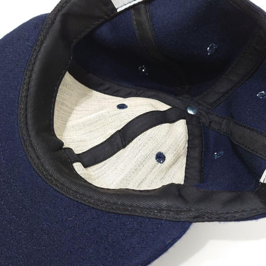 クーパーズタウン ボールキャップ ビンテージベースボールキャップ ハイクラウン 無地 ネイビー / Cooperstown ballcap NAVY 3inch Hard Woolnylon usa - 『ROOTS』Import clothing 通販