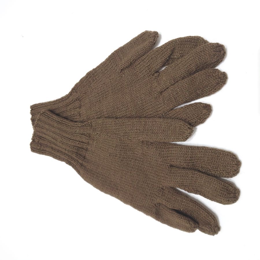 1950s DEADSTOCK FRENCH ARMYʥեߡ WOOL GLOVES KHAKI M MADE IN FRANCE