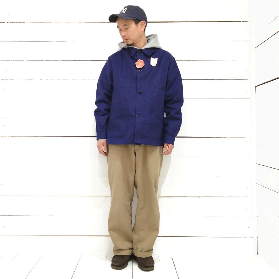 60s DEADSTOCK FRENCH WORK COTTON TWILL JACKET（フレンチワーク