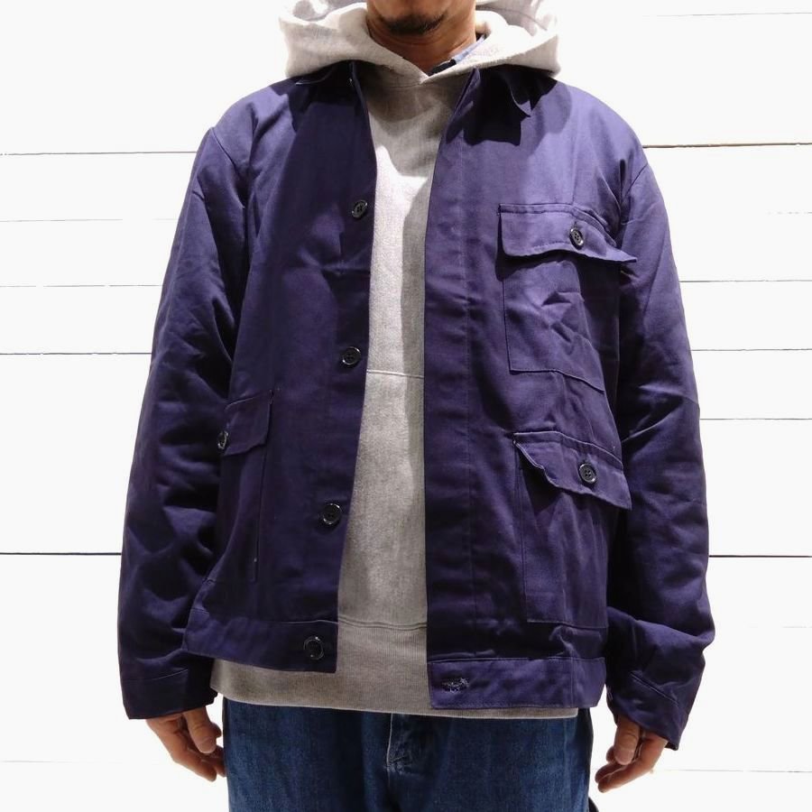 DEAD STOCK ITALIA M.M. ( MARINA MILITARE ) WORK JACKET / イタリア海軍 ワークジャケット　 NAVY（ネイビー）L - 『ROOTS』 IMPORT CLOTHS 通販