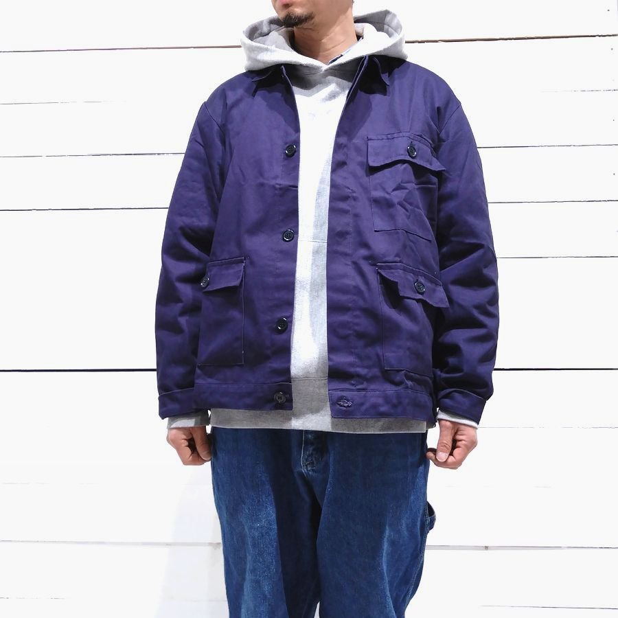 DEAD STOCK ITALIA M.M. ( MARINA MILITARE ) WORK JACKET / イタリア海軍 ワークジャケット　 NAVY（ネイビー）L - 『ROOTS』 IMPORT CLOTHS 通販