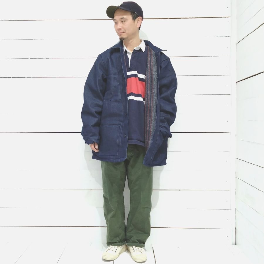 00s DEAD STOCK US. PRISONER DENIM COVERALL（US.プリズナー・デニムカバーオール ）XL （ 46-48 )  CORORADO（コロラド） - 『ROOTS』 IMPORT CLOTHS 通販