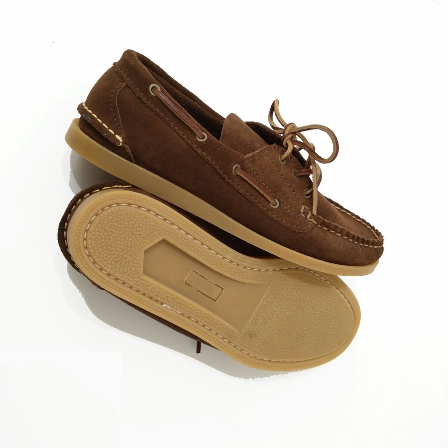 MAINE SOLE（ メインソール ）SUEDE BOAT MOCCASIN ( スウェード ボートモカシン ) US 8 ( 26cm )  MADE IN USA（ アメリカ製 ） - 『ROOTS』 IMPORT CLOTHS 通販