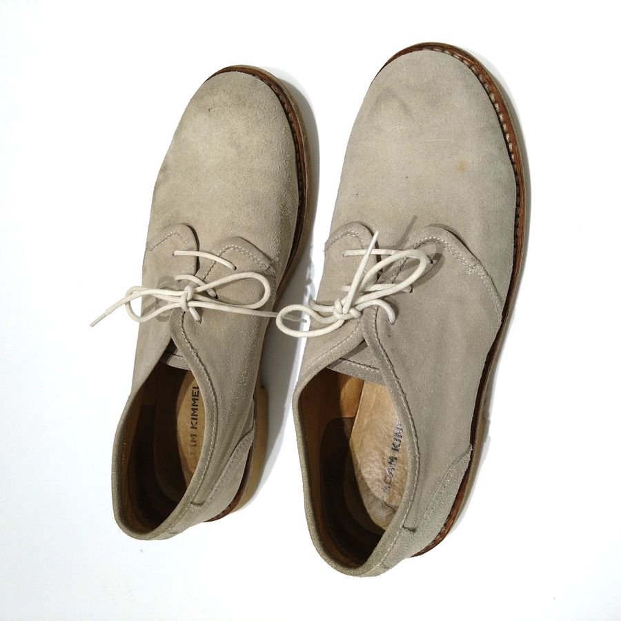 ADAM KIMMEL（ アダムキメル ）スウェ―ドプレントゥ―シューズ BEIGE（ ベージュ ）43（ ～28cm ) MADE IN ITALY　 「 USED ] - 『ROOTS』 IMPORT CLOTHS 通販