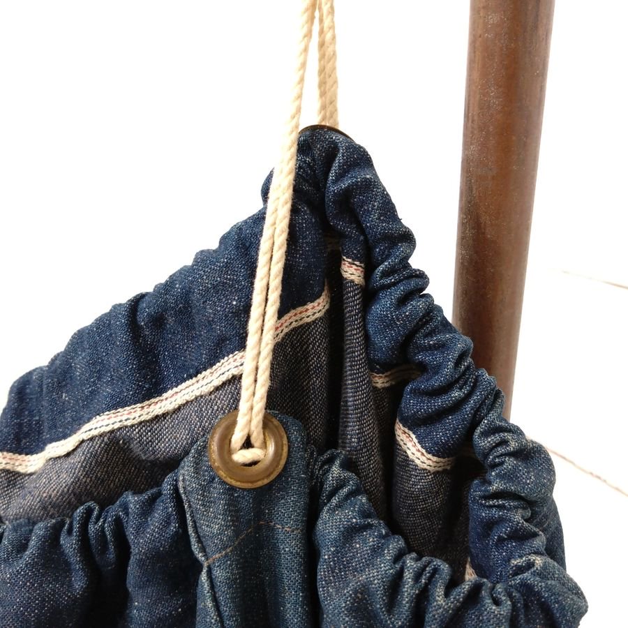 1940～50s DENIM LAUNDRY BAG（デニム ランドリーバッグ）赤耳、青耳 VINTAGE USA - 『ROOTS』 IMPORT  CLOTHS 通販