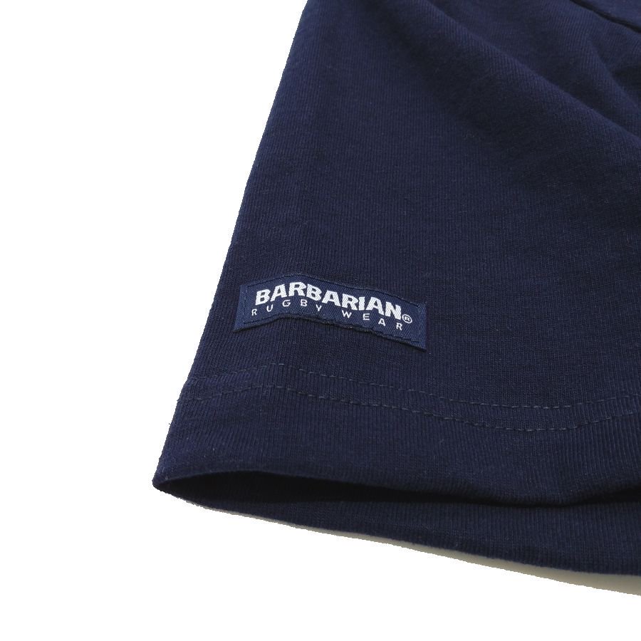 BARBARIAN（バーバリアン）8oz Rugby（ 8オンス半袖ラガーシャツ ）NAVY（ ネイビー ）Japan-spec -カナダ製  2023年S/S - 『ROOTS』 IMPORT CLOTHS 通販