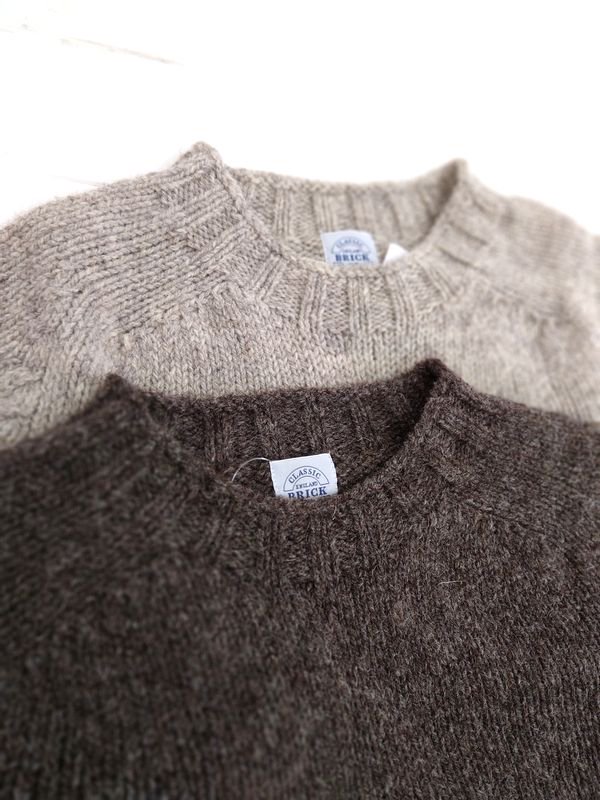 BRIC（ブリック）Sshetlandwool Sweater（シェットランドウールセーター）UNDYED（ 無着色） BARWEN サイズ：40  スコットランド製 - 『ROOTS』 IMPORT CLOTHS 通販