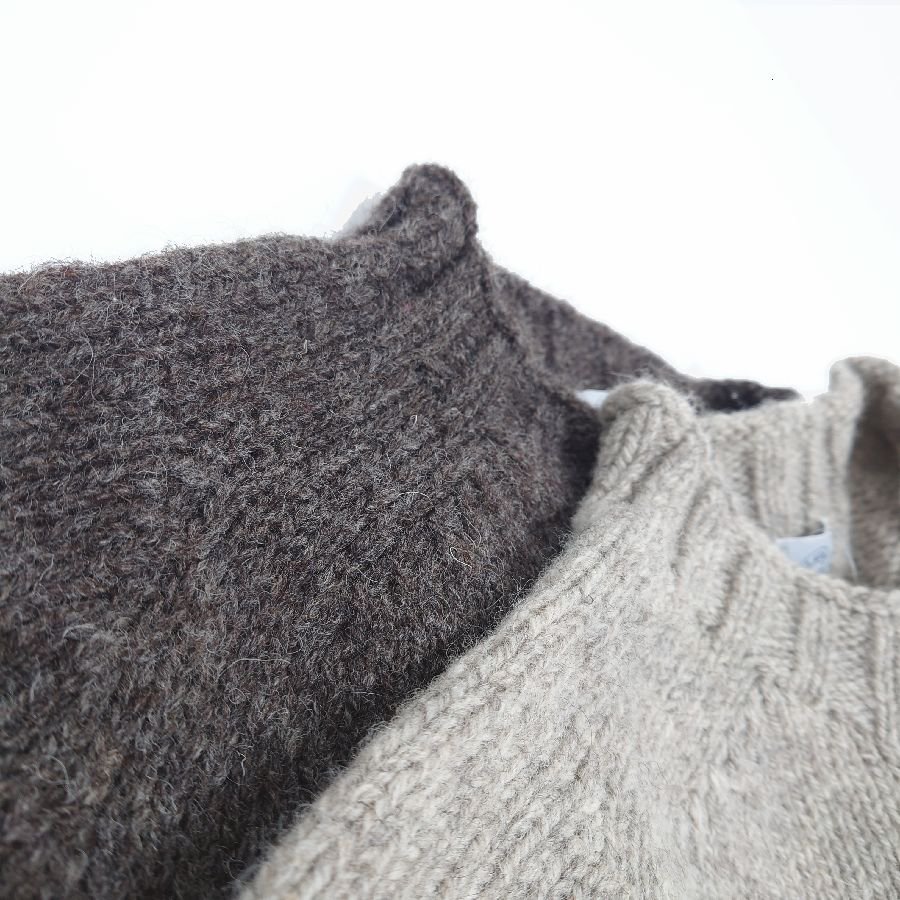 BRIC（ブリック）Sshetlandwool Sweater（シェットランドウールセーター）UNDYED（ 無着色） BARWEN サイズ：40  スコットランド製 - 『ROOTS』 IMPORT CLOTHS 通販