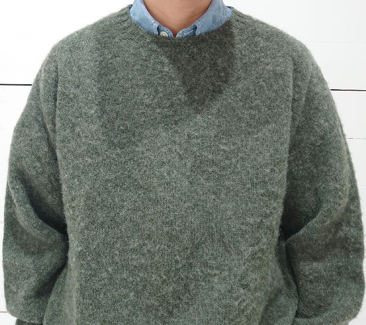 BRIC（ブリック）Shetland wool sweater（シェットランドウール