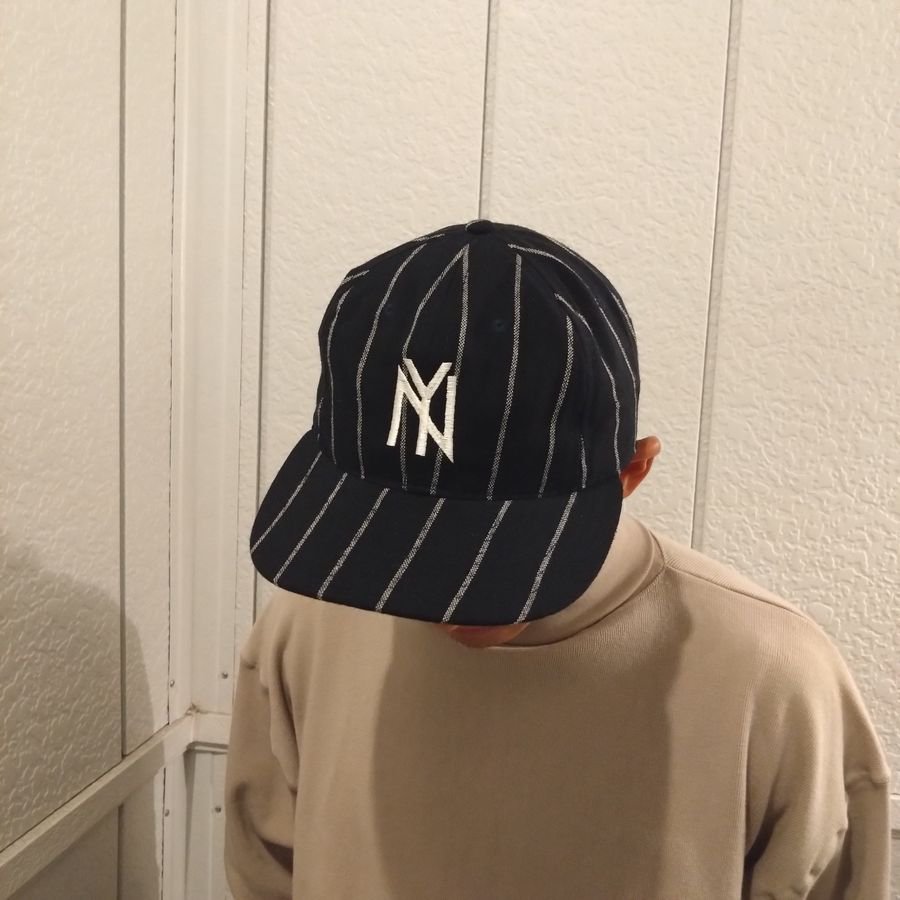 EBBETS FIELD FLANNELS ( エベッツフィールド ) 1905 シカゴユニオンジャイアンツ / ウールフランネル /  NAVY×CREAM / 別注 / ピンストライプ - 『ROOTS』 IMPORT CLOTHS 通販