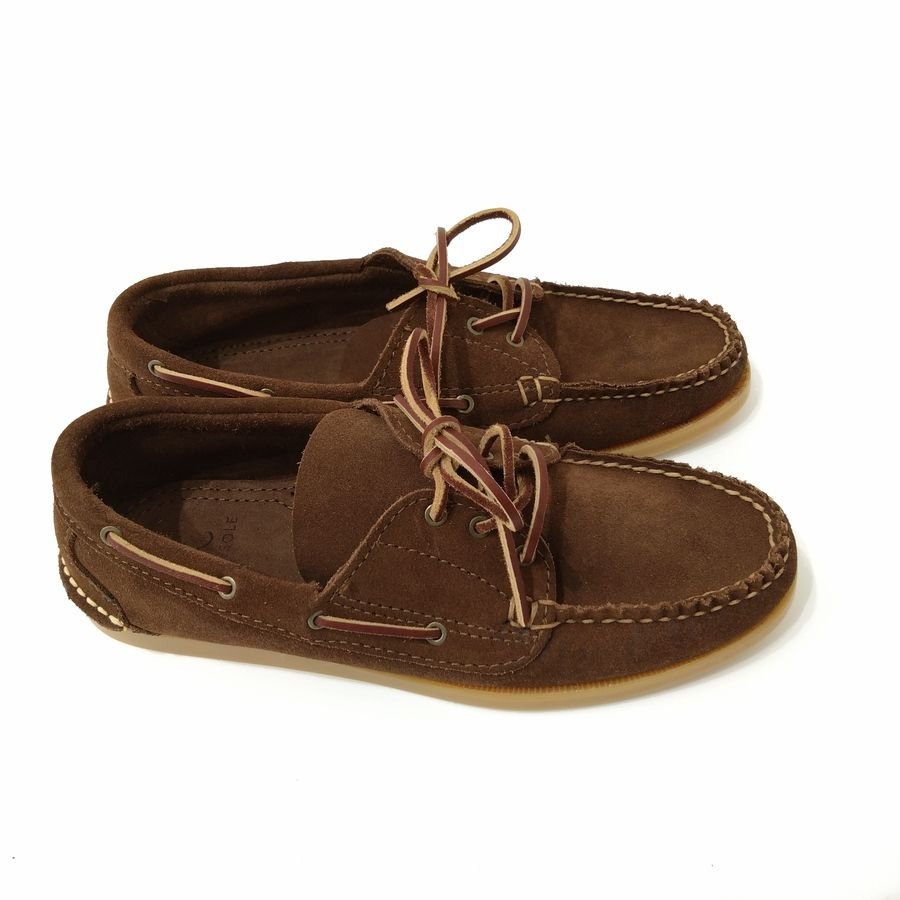 MAINE SOLE（ メインソール ）SUEDE BOAT MOCCASIN ( スウェード ボートモカシン ) US 8 ( 26cm )  MADE IN USA（ アメリカ製 ） - 『ROOTS』 IMPORT CLOTHS 通販